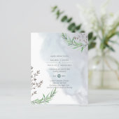 Olive Blätter Wedding Dusty Blue Lemon (Stehend Vorderseite)