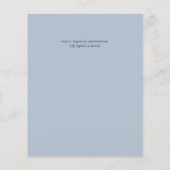 Olive Blätter Wedding Dusty Blue Lemon (Rückseite)