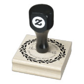 Olive-Blätter Wreath Custom Modern Typografy Gummistempel (Stempel)