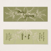 Olive Bloral Save the Date (Vorne & Hinten)