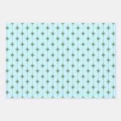 Olive Blue aus dem Mittelalter - Moderne Atomstars Geschenkpapier Set (Vorderseite 2)