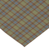 Olive Blue Orange Plaid Tartan Table Runner Kurzer Tischläufer (Ecke)