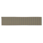 Olive Blue Orange Plaid Tartan Table Runner Kurzer Tischläufer (Horizontal)