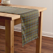 Olive Blue Orange Plaid Tartan Table Runner Kurzer Tischläufer (Beispiel)