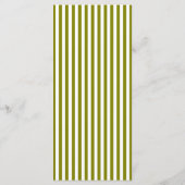 Olive-Bow-Hochzeitsplatzsetting-Dankeskarten Programm (Rückseite)