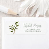 Olive Branch Address Label (Insitu)