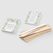 Olive Branch Aquarell bemalt Hochzeitshandfächer Fächer (Non-assembled)