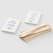 Olive Branch Aquarell bemalt Hochzeitshandfächer Fächer (Non-assembled)