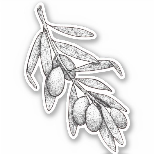 Olive Branch Aufkleber (Vorderseite)