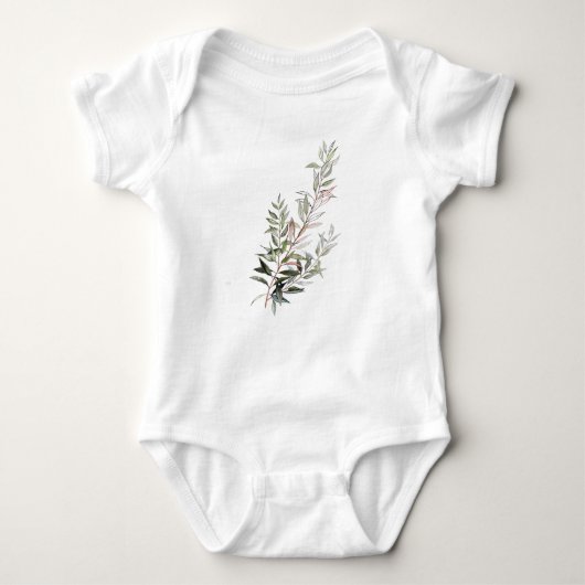 Olive branch baby strampler (Vorderseite)