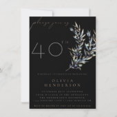 Olive Branch Birthday Einladung (Vorderseite)