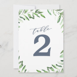 Olive Branch Boho Garden Tischnummer