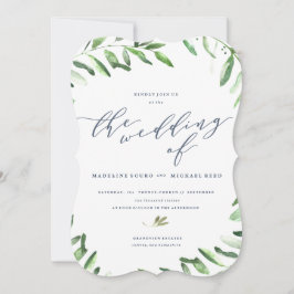 Olive Branch Boho Garden Wedding Einladung