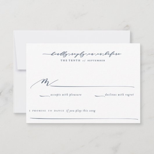 Olive Branch Boho Garden Wedding Repair Card RSVP Karte (Vorderseite)