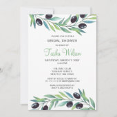 Olive Branch Botanisches Brautparty Einladung (Vorderseite)