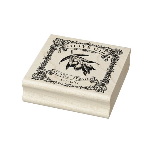 Olive Branch Botanisches Gourmet Bio Olivenöl Gummistempel (Stempel)