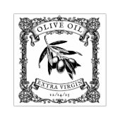 Olive Branch Botanisches Gourmet Bio Olivenöl Gummistempel (Prägung)
