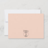 Olive Branch Bouquets Wedding RSVP Karte (Rückseite)