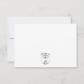 Olive Branch Bouquets Wedding RSVP Karte (Rückseite)