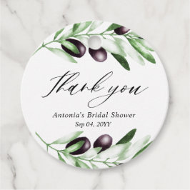 Olive Branch Brautparty Classic Round Sticker Geschenkanhänger