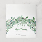 Olive Branch Brautparty Platzkarte (Außenseite Aufgefaltet)