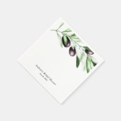 Olive Branch Brautparty Serviette (Ecke)