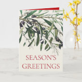 "OLIVE BRANCH" CHRISTMAS GREETCARD KARTE (Gelbe Blume)