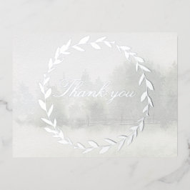 Olive Branch Chuppah Forest Wedding Danke Karte