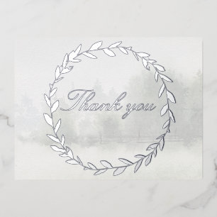 Olive Branch Chuppah Forest Wedding Danke Karte