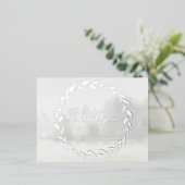 Olive Branch Chuppah Forest Wedding Danke Karte (Stehend vorne)