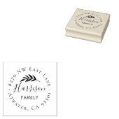Olive Branch Circle Address Briefmarke Gummistempel (Stempel)