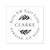 Olive Branch Circle Address Briefmarke Permastempel (Design)