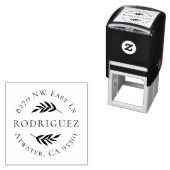 Olive Branch Circle Address Briefmarke Permastempel (Beispiel)