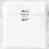 Olive Branch Classic Round Sticker (Tasche)