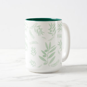 Olive Branch Coffee Tasse - Botanisches Zwei-Tone