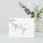 Olive Branch Dankeschön Karte (Stehend Vorderseite)