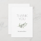 Olive Branch Dankeschön Karte (Vorne/Hinten)