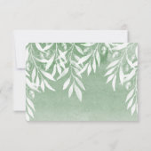 Olive Branch Einladungen für Hochzeiten in Botanis (Rückseite)