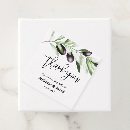 Olive Branch Geschenkanhänger (Beispiel)