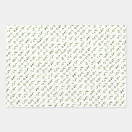 Olive Branch Gift Wrap Geschenkpapier Set (Vorderseite 2)