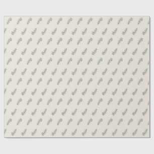 Olive Branch Gravur-Linienmuster Geschenkpapier