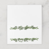 Olive Branch Greenery Platzkarte (Außenseite Aufgefaltet)
