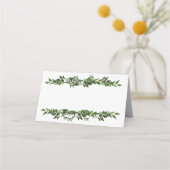 Olive Branch Greenery Platzkarte (Vorderseite)