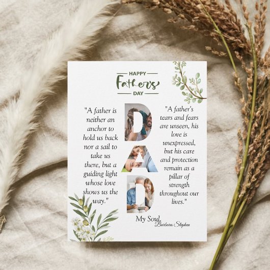 Olive Branch Happy Vatertag Briefbogen