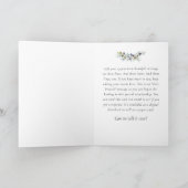 Olive Branch I m Sorry tipped Message Apology Karte (Innenseite)