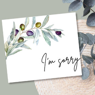 Olive Branch I m Tut mir leid die Apology Card ein
