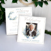 Olive Branch im Wasser Feier des Lebens Einladung