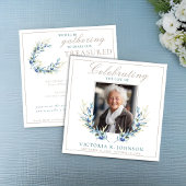 Olive Branch im Wasser Feier des Lebens Einladung