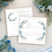 Olive Branch im Wasser Feier des Lebens Einladung