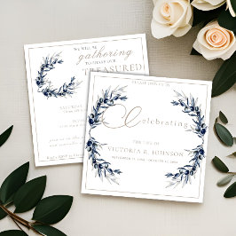 Olive Branch im Wasser Feier des Lebens Einladung